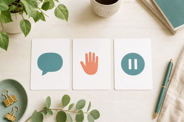 Gentle response plan cards