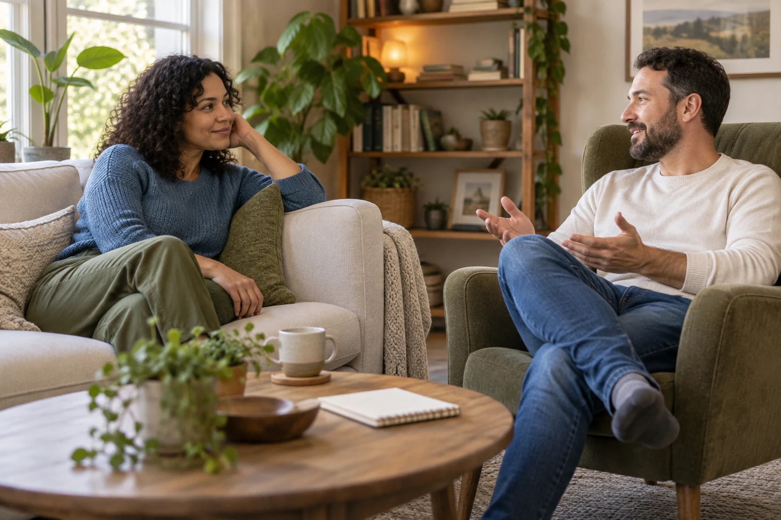 Healthy relationship pacing cues